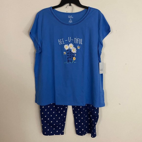 Croft & Barrow Top & Capri Pajama 2X - Picture 4 of 9